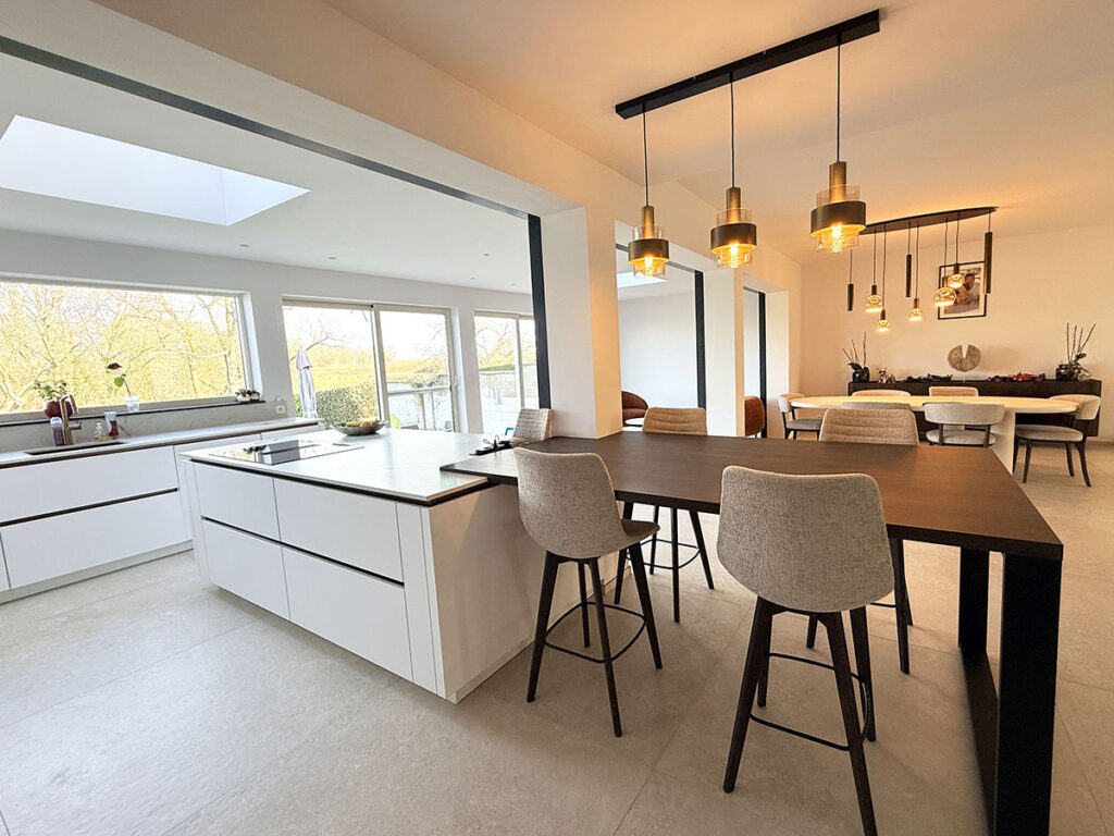 Rénovation complète d'une maison à Tilly avec création d'une cuisine sur-mesure